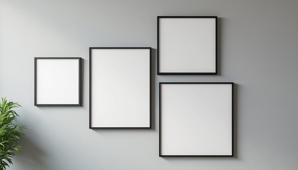 découvrez des idées créatives pour disposer quatre cadres identiques sur un mur de manière harmonieuse, sans les aligner au hasard, et sublimez votre décoration intérieure.