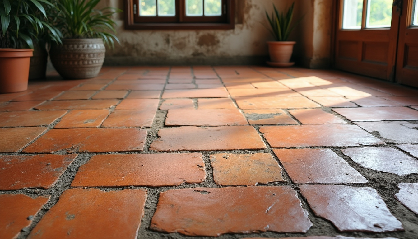 découvrez des méthodes efficaces pour nettoyer un carrelage en terre cuite très encrassé sans risquer de le rayer, et retrouvez un sol propre et éclatant.