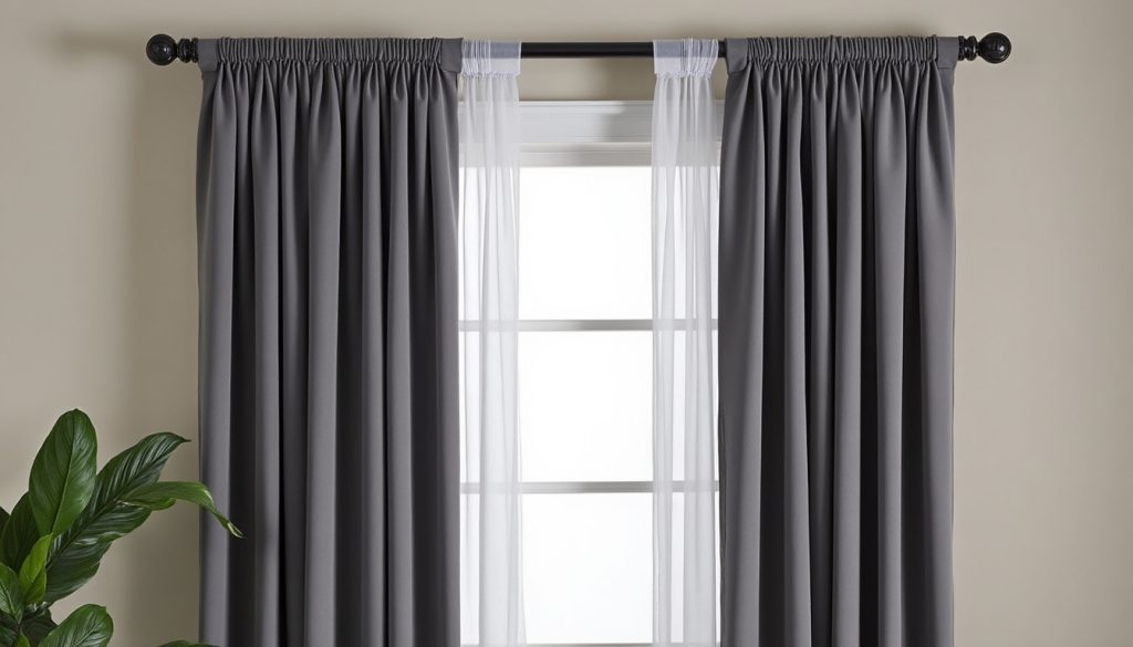 découvrez la méthode efficace pour installer un rideau occultant et un voilage sur la même tringle, alliant élégance et praticité pour votre intérieur.