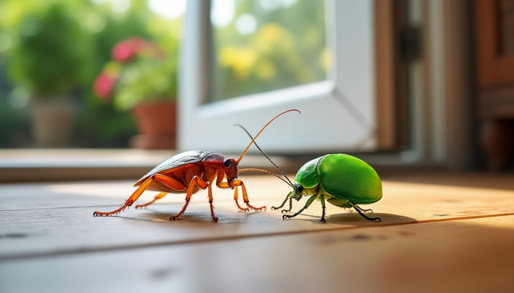 découvrez comment distinguer un cafard d’un insecte de jardin grâce aux signes visibles chez vous : forme, couleur, antennes et comportement.