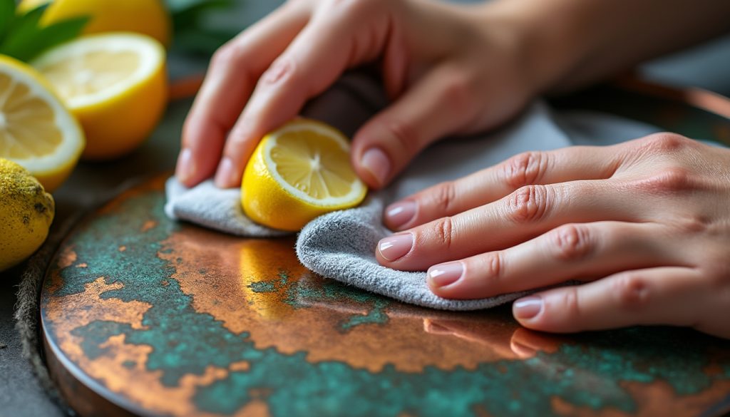 découvrez la méthode efficace pour enlever le vert-de-gris du cuivre terni sans l'endommager, et redonnez-lui tout son éclat naturellement.
