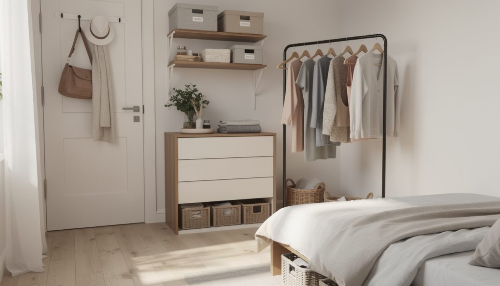 découvrez des astuces pratiques pour organiser un dressing dans une petite chambre, optimiser chaque espace et gagner en rangement sans faire de travaux.